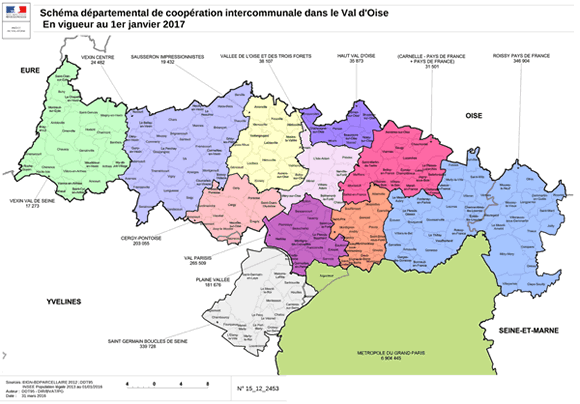  Carte logistique complète du débarras dans le 95