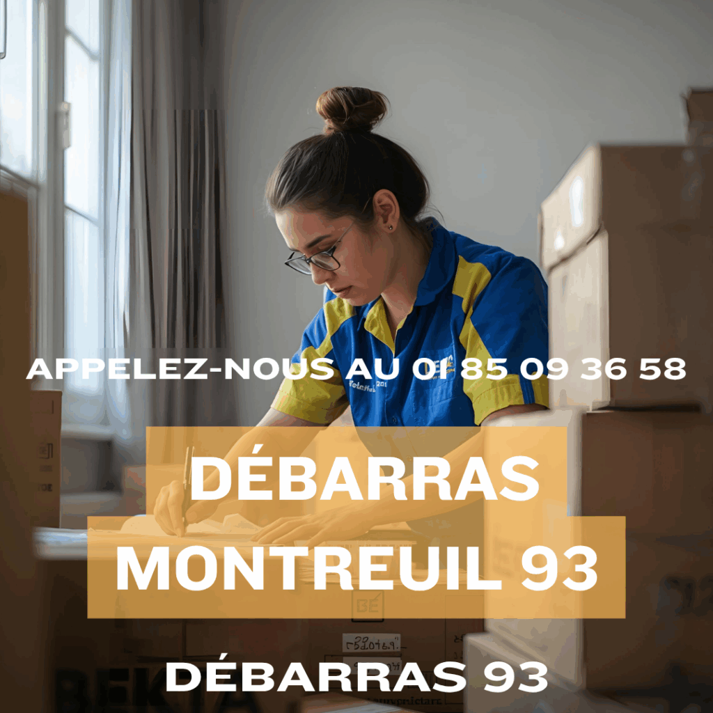 Intervention débarras dans un atelier des Murs à Pêches à Montreuil