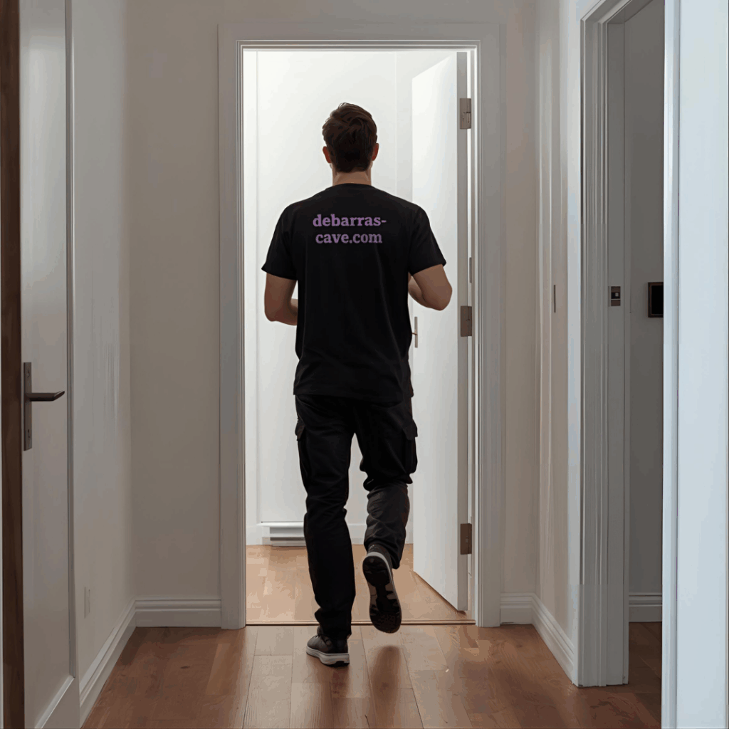 Nettoyage final après débarras d'appartement parisien
